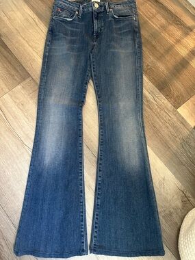 Hudson Jeans Women's Blue Flare Wide Leg Jeans